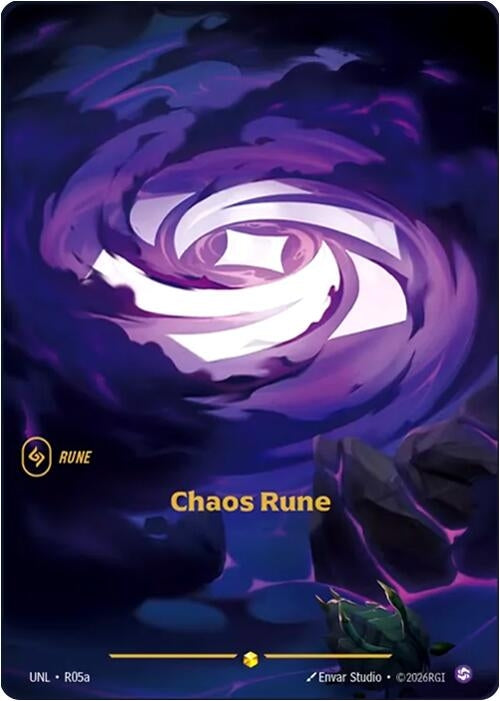 Image for Chaos Rune (Alternate Art) (R05a) (Unleashed) - Riftbound: League of Legends Trading Card Game