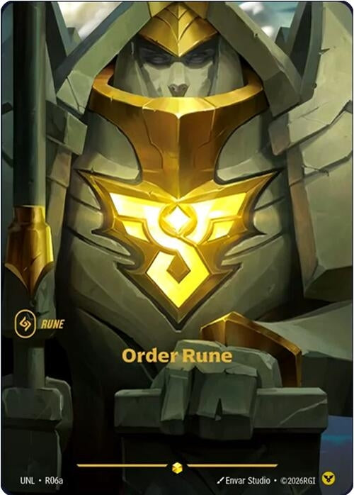 Image for Order Rune (Alternate Art) (R06a) (Unleashed) - Riftbound: League of Legends Trading Card Game