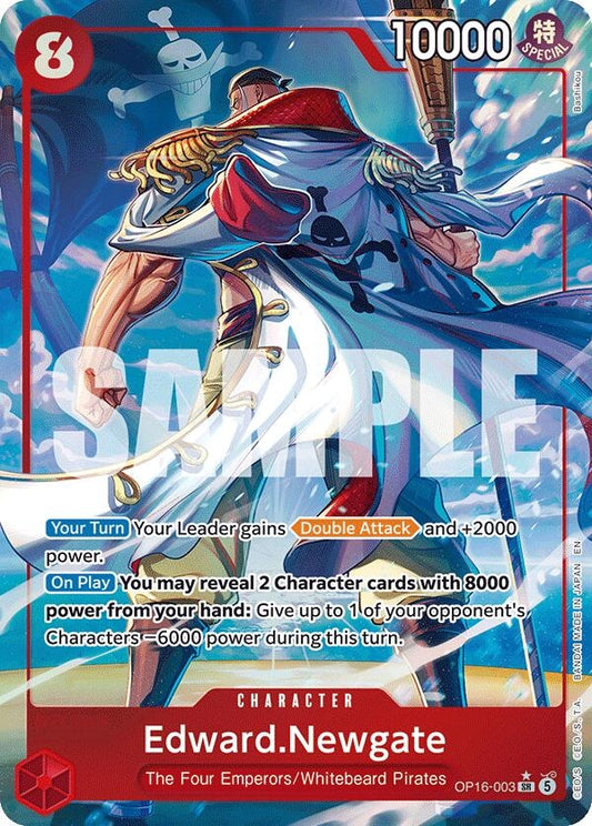Image for Edward.Newgate (Alternate Art) (OP16-003) (The Time of Battle) - One Piece Card Game