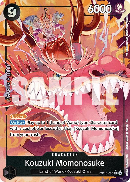 Image for Kouzuki Momonosuke (085) (Alternate Art) (OP16-085) (The Time of Battle) - One Piece Card Game