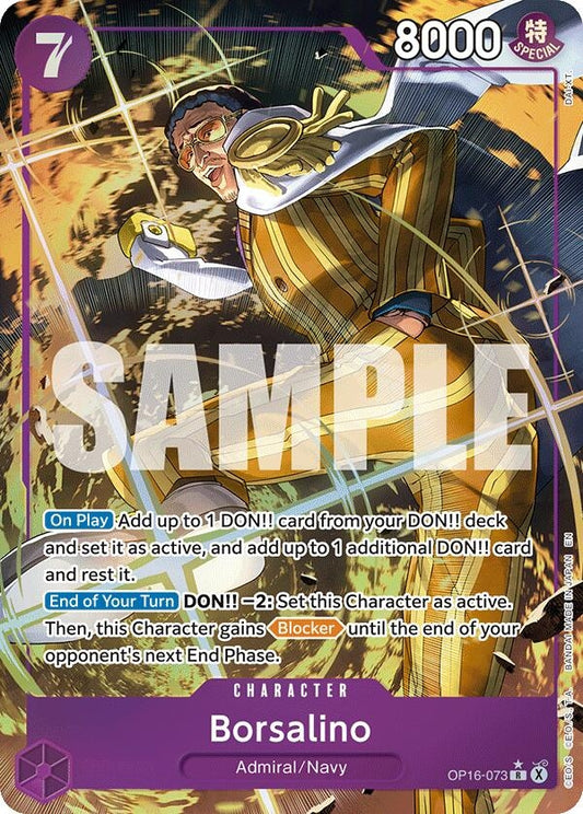 Image for Borsalino (Alternate Art) (OP16-073) (The Time of Battle) - One Piece Card Game