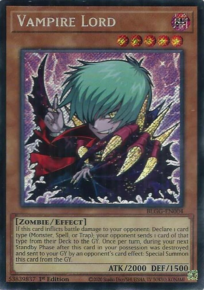 Image for Vampire Lord (BLGG-EN004) (Battles of Legend: Glorious Gallery) - YuGiOh