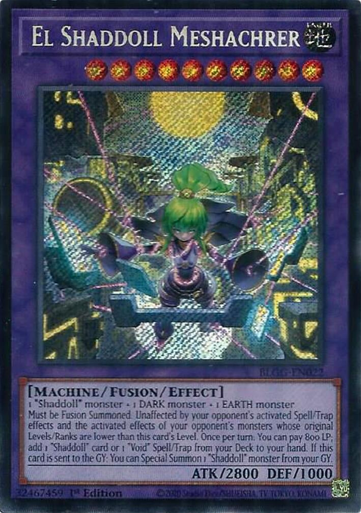 Image for El Shaddoll Meshachrer (BLGG-EN022) (Battles of Legend: Glorious Gallery) - YuGiOh