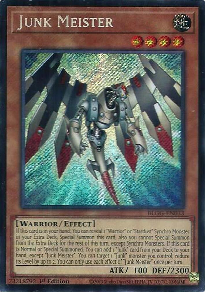Image for Junk Meister (BLGG-EN033) (Battles of Legend: Glorious Gallery) - YuGiOh