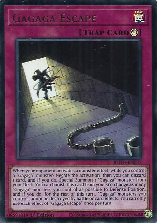 Image for Gagaga Escape (BLGG-EN037) (Battles of Legend: Glorious Gallery) - YuGiOh