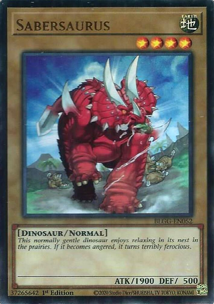 Image for Sabersaurus (BLGG-EN052) (Battles of Legend: Glorious Gallery) - YuGiOh
