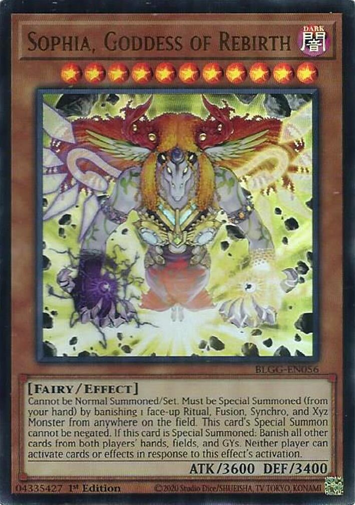Image for Sophia, Goddess of Rebirth (BLGG-EN056) (Battles of Legend: Glorious Gallery) - YuGiOh