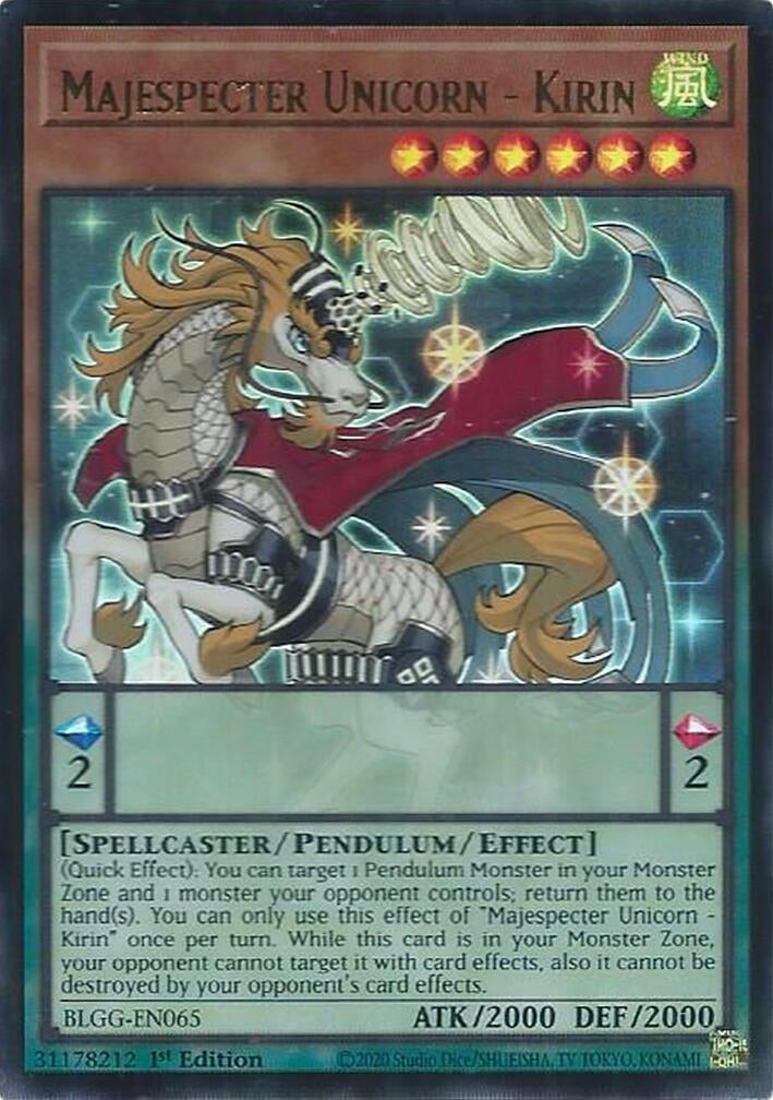 Image for Majespecter Unicorn - Kirin (BLGG-EN065) (Battles of Legend: Glorious Gallery) - YuGiOh