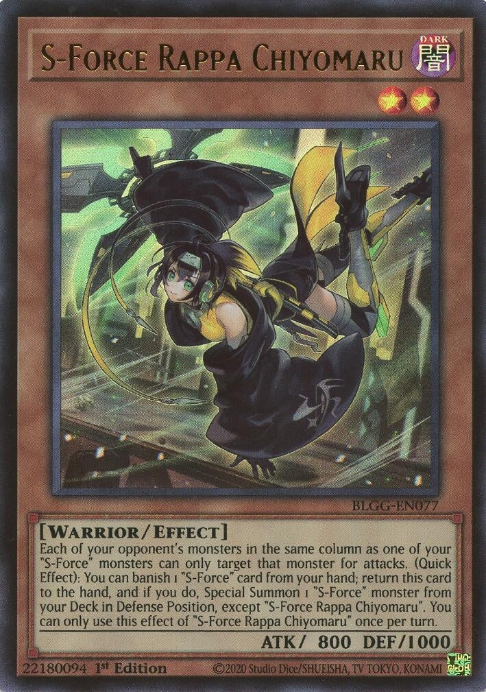 Image for S-Force Rappa Chiyomaru (BLGG-EN077) (Battles of Legend: Glorious Gallery) - YuGiOh