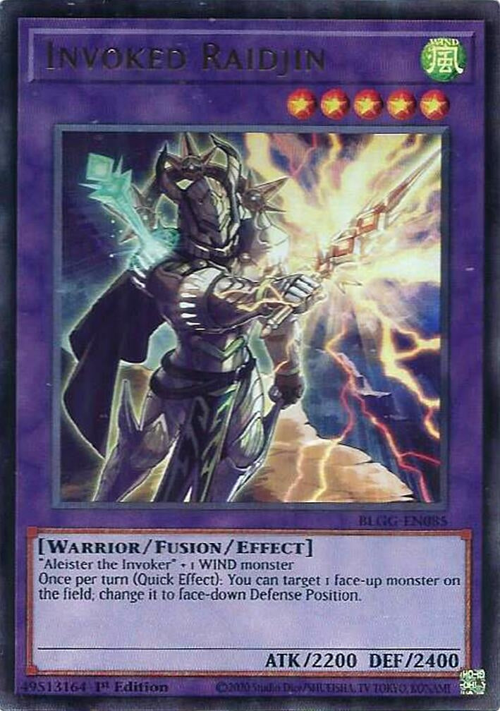 Image for Invoked Raidjin (BLGG-EN085) (Battles of Legend: Glorious Gallery) - YuGiOh