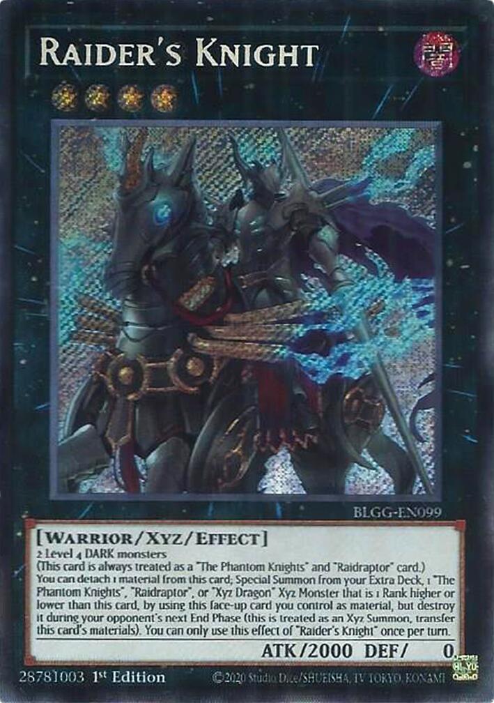 Image for Raider's Knight (BLGG-EN099) (Battles of Legend: Glorious Gallery) - YuGiOh