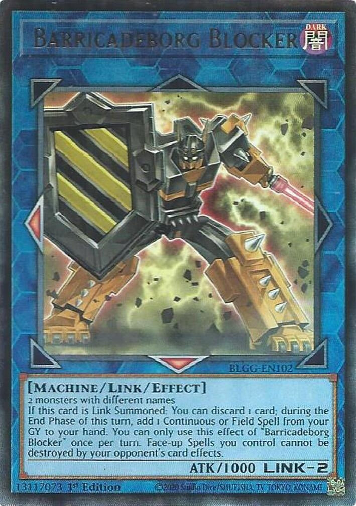 Image for Barricadeborg Blocker (BLGG-EN102) (Battles of Legend: Glorious Gallery) - YuGiOh