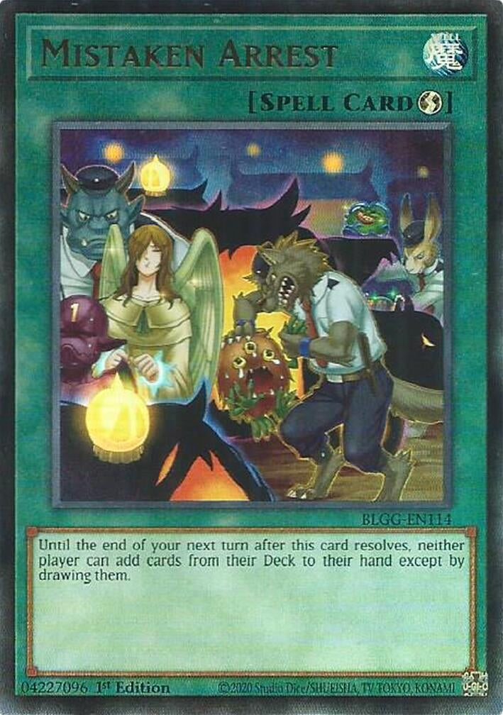 Image for Mistaken Arrest (BLGG-EN114) (Battles of Legend: Glorious Gallery) - YuGiOh