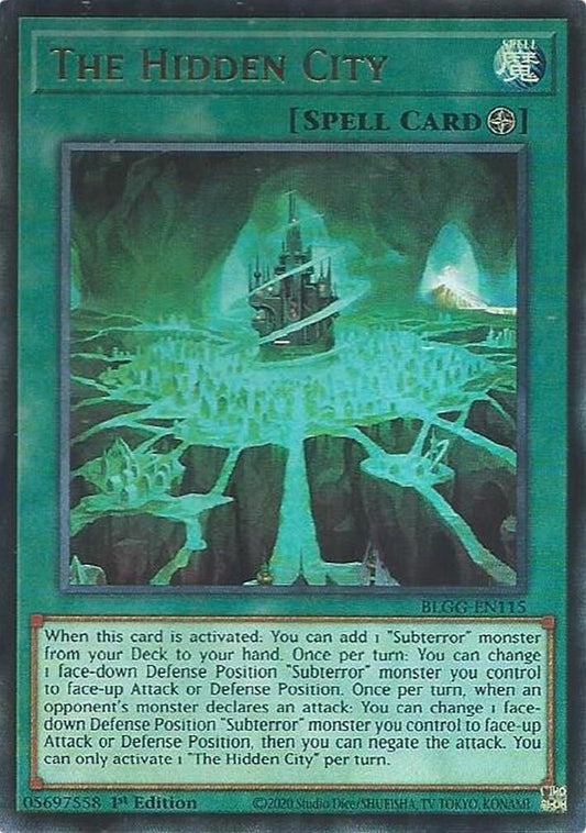 Image for The Hidden City (BLGG-EN115) (Battles of Legend: Glorious Gallery) - YuGiOh