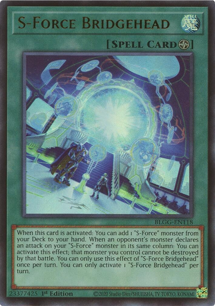 Image for S-Force Bridgehead (BLGG-EN118) (Battles of Legend: Glorious Gallery) - YuGiOh