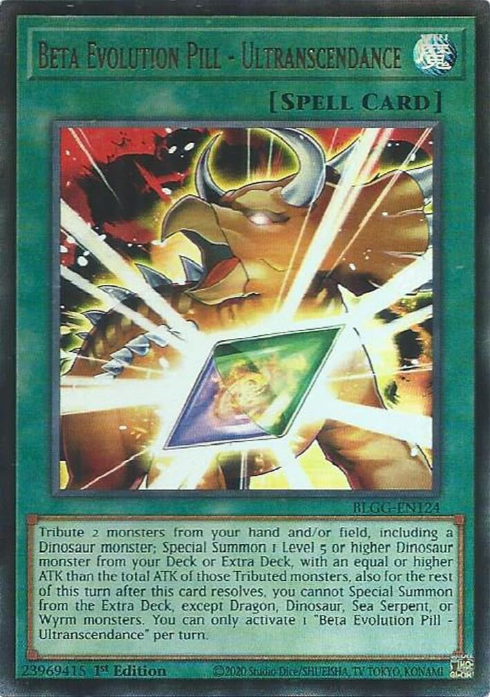 Image for Beta Evolution Pill - Ultranscendance (BLGG-EN124) (Battles of Legend: Glorious Gallery) - YuGiOh