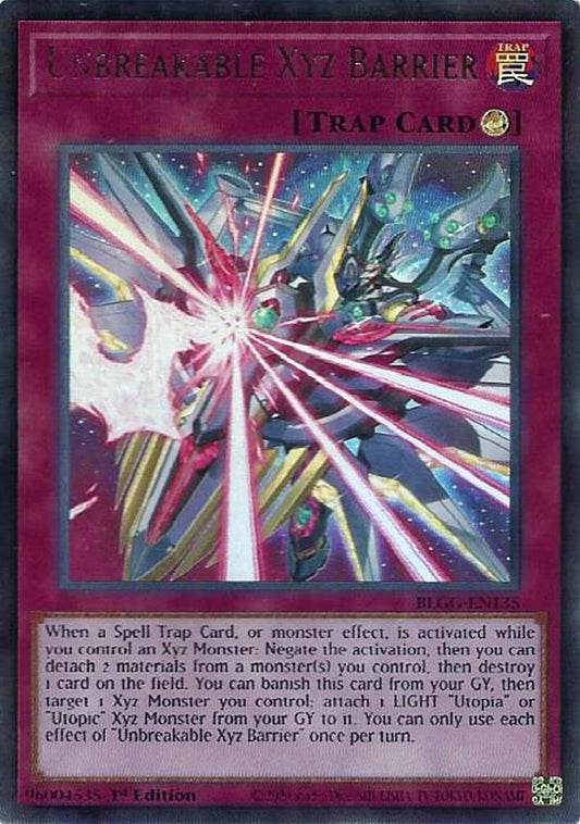 Image for Unbreakable Xyz Barrier (BLGG-EN135) (Battles of Legend: Glorious Gallery) - YuGiOh
