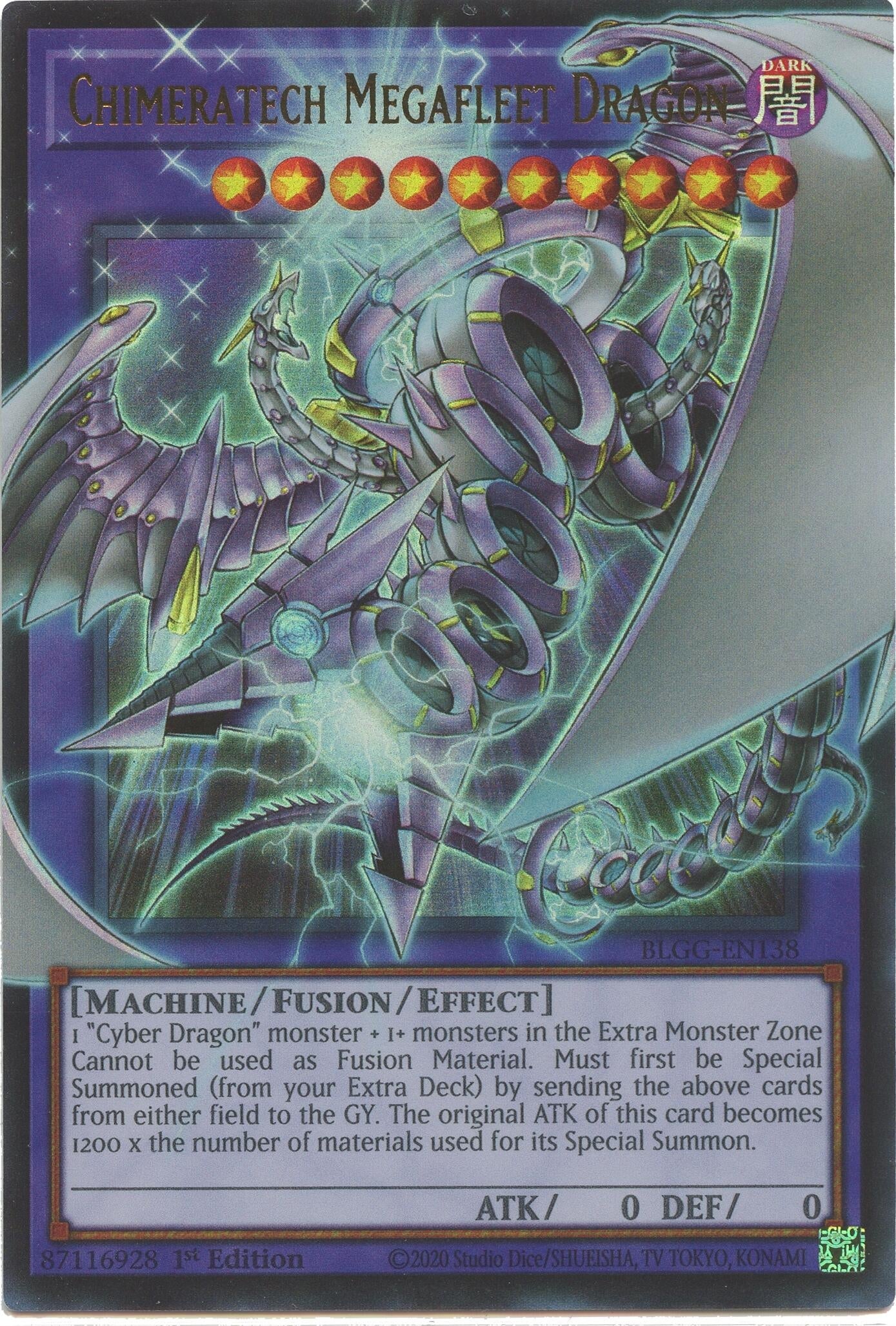 Image for Chimeratech Megafleet Dragon (BLGG-EN138) (Battles of Legend: Glorious Gallery) - YuGiOh