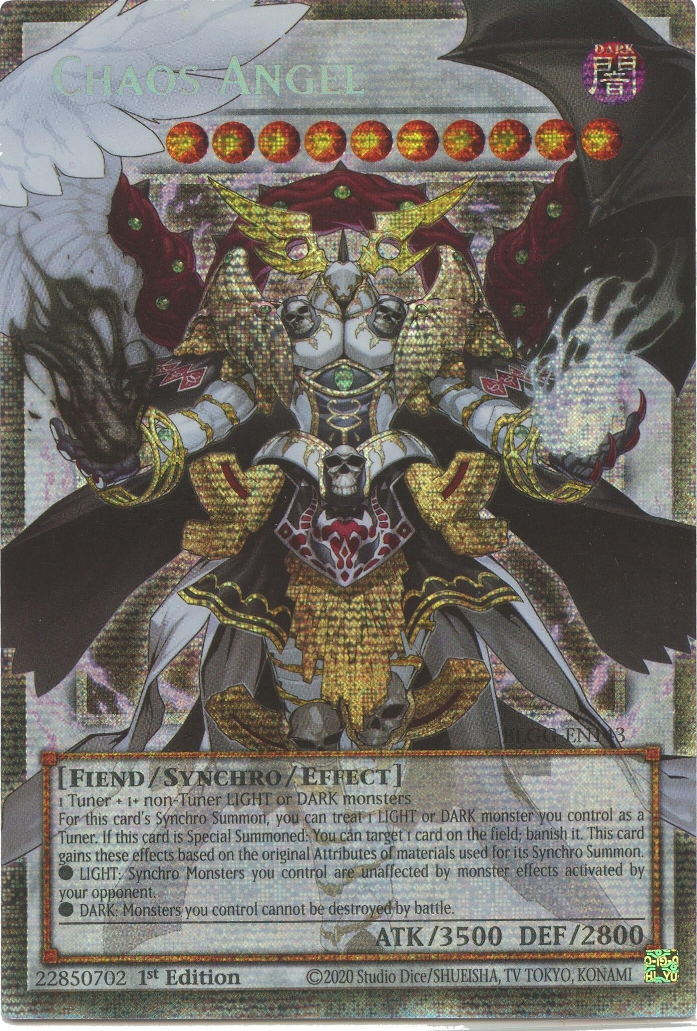 Image for Chaos Angel (Starlight Rare) (BLGG-EN143) (Battles of Legend: Glorious Gallery) - YuGiOh