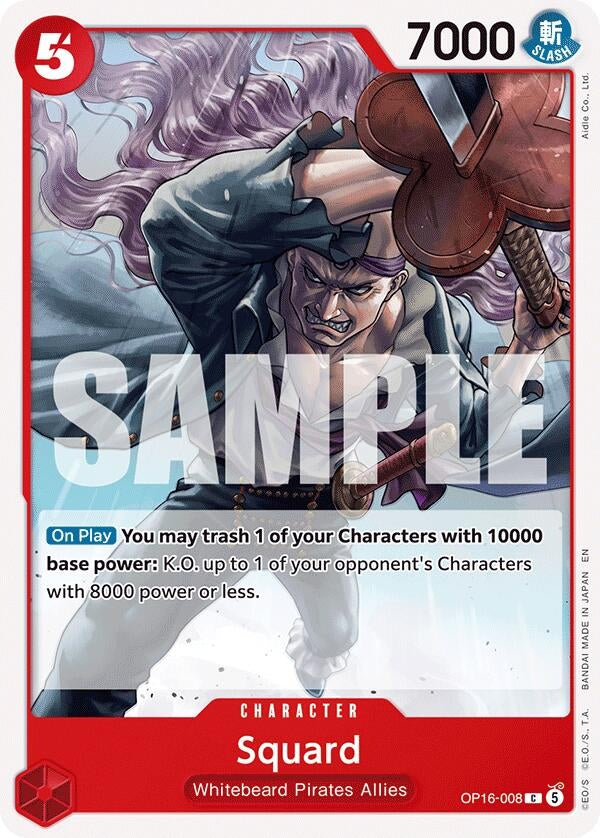 Image for Squard (OP16-008) (The Time of Battle) - One Piece Card Game