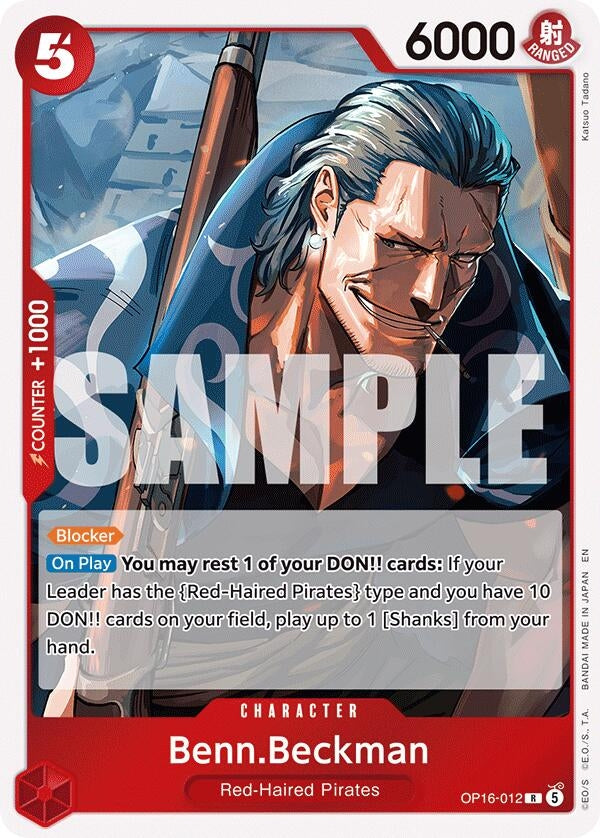 Image for Benn.Beckman (OP16-012) (The Time of Battle) - One Piece Card Game