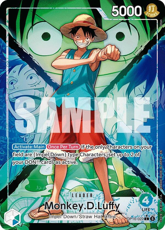 Image for Monkey.D.Luffy (022) (Alternate Art) (OP16-022) (The Time of Battle) - One Piece Card Game