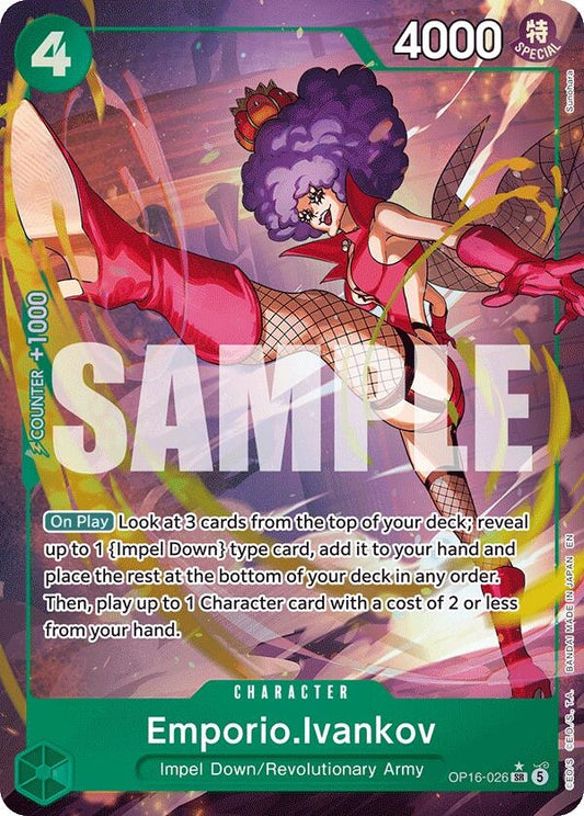 Image for Emporio.Ivankov (026) (Alternate Art) (OP16-026) (The Time of Battle) - One Piece Card Game