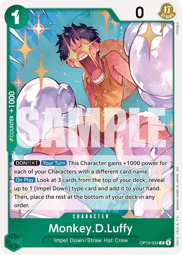 Image for Monkey.D.Luffy (034) (OP16-034) (The Time of Battle) - One Piece Card Game