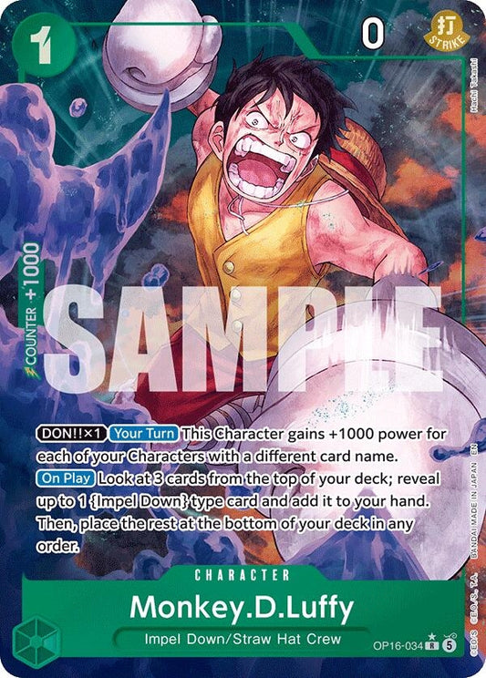 Image for Monkey.D.Luffy (034) (Alternate Art) (OP16-034) (The Time of Battle) - One Piece Card Game