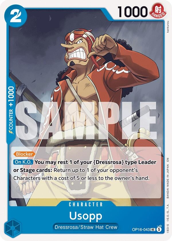Image for Usopp (OP16-043) (The Time of Battle) - One Piece Card Game