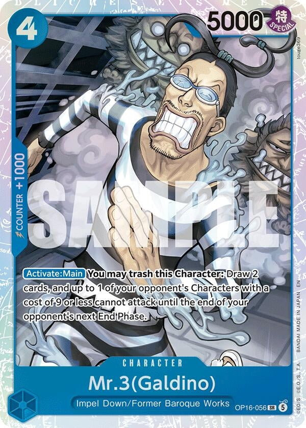 Image for Mr.3(Galdino) (056) (OP16-056) (The Time of Battle) - One Piece Card Game