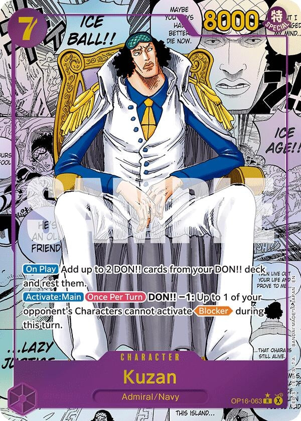 Image for Kuzan (Manga) (OP16-063) (The Time of Battle) - One Piece Card Game