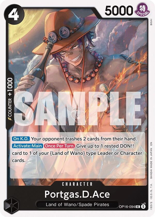 Image for Portgas.D.Ace (094) (OP16-094) (The Time of Battle) - One Piece Card Game