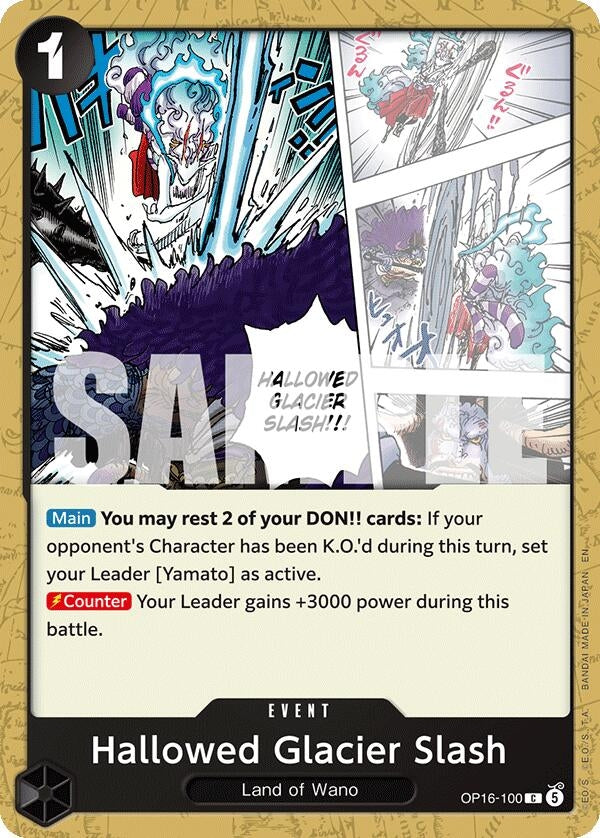 Image for Hallowed Glacier Slash (OP16-100) (The Time of Battle) - One Piece Card Game