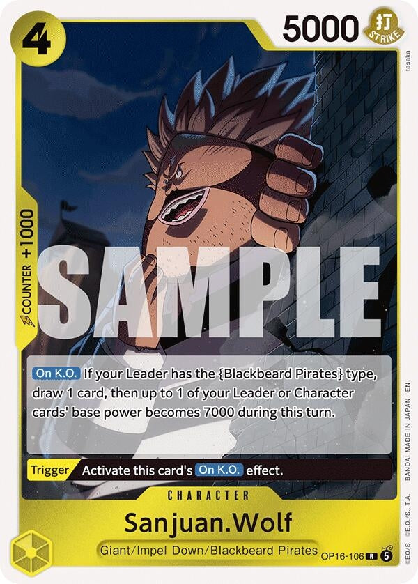 Image for Sanjuan.Wolf (OP16-106) (The Time of Battle) - One Piece Card Game