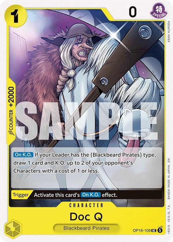 Image for Doc Q (OP16-109) (The Time of Battle) - One Piece Card Game
