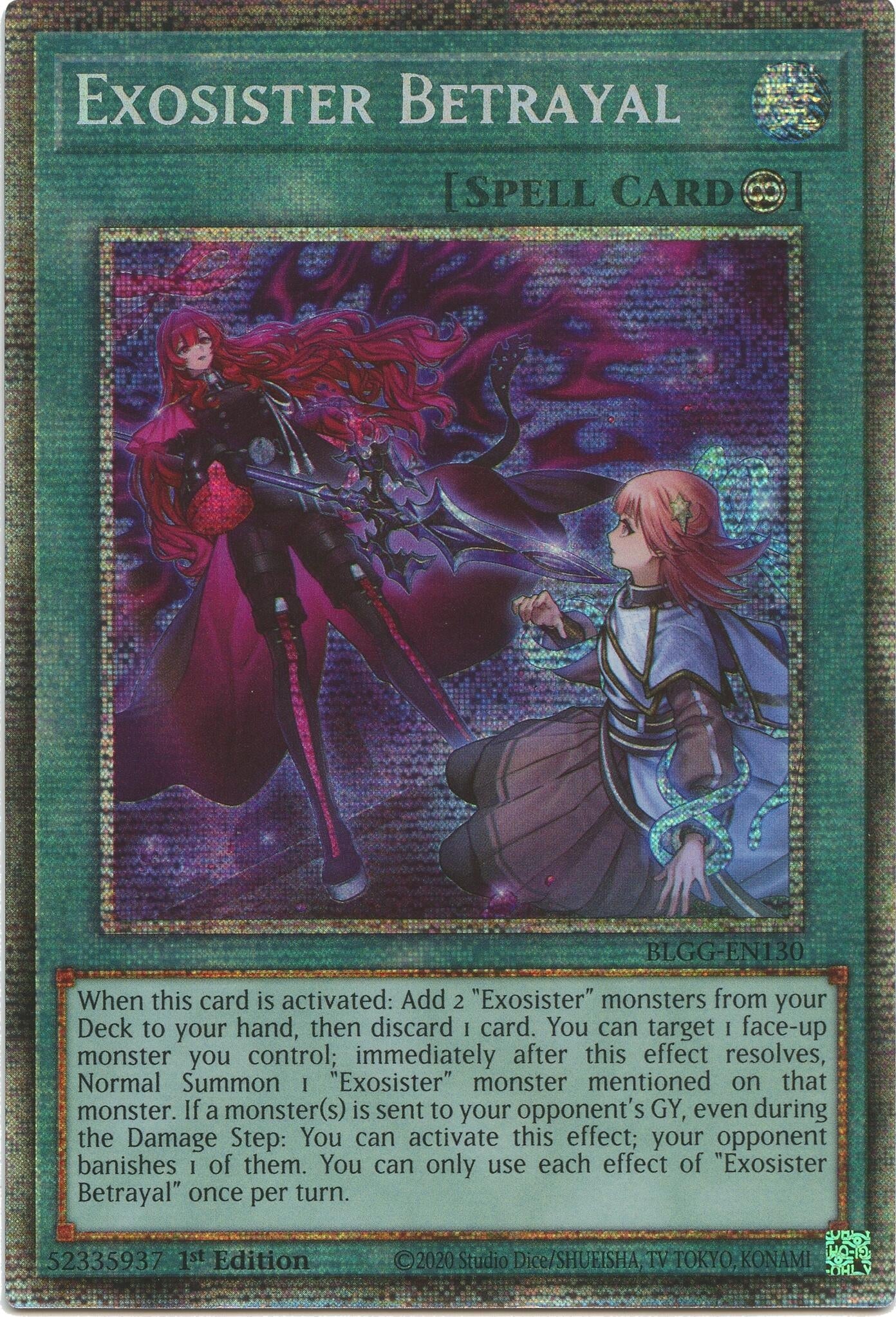 Image for Exosister Betrayal (Starlight Rare) (Battles of Legend: Glorious Gallery) - YuGiOh