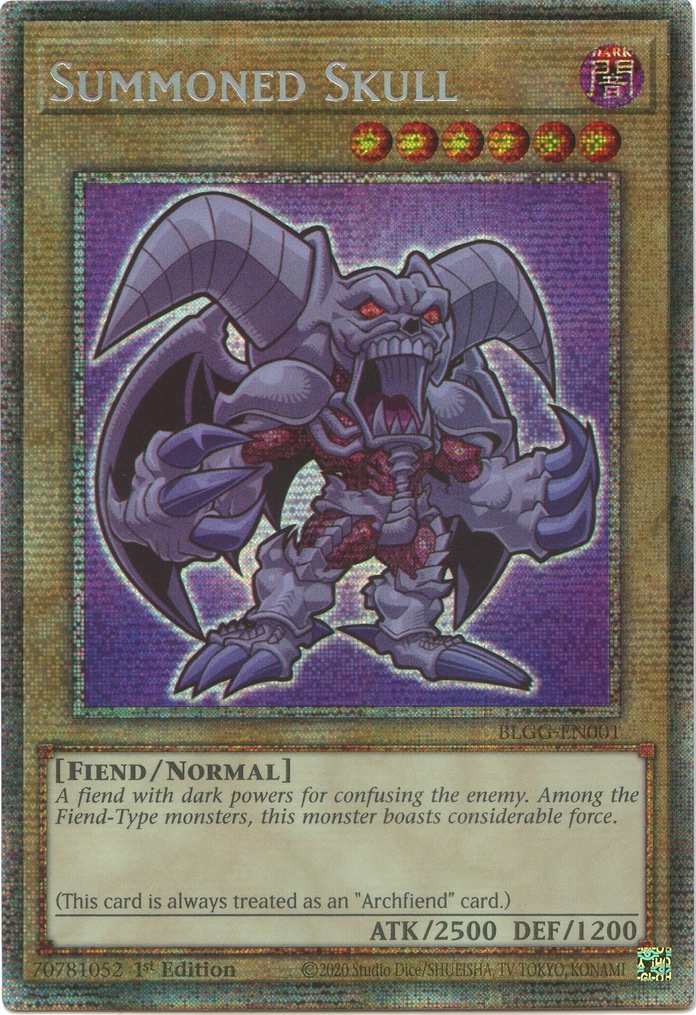 Image for Summoned Skull (Starlight Rare) (Battles of Legend: Glorious Gallery) - YuGiOh