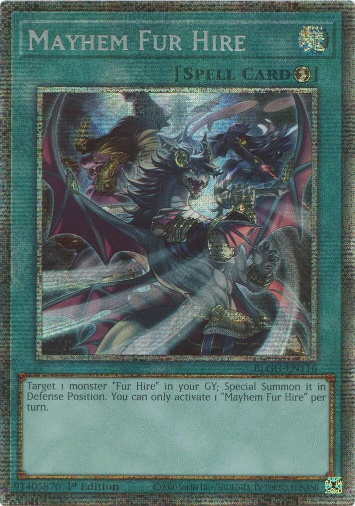 Image for Mayhem Fur Hire (Starlight Foil) (Battles of Legend: Glorious Gallery) - YuGiOh