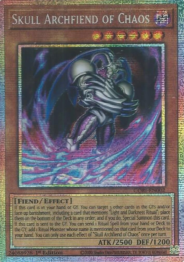 Image for Skull Archfiend of Chaos (Starlight Rare) (CORI-EN002) (Chaos Origins) (CORI) - YuGiOh