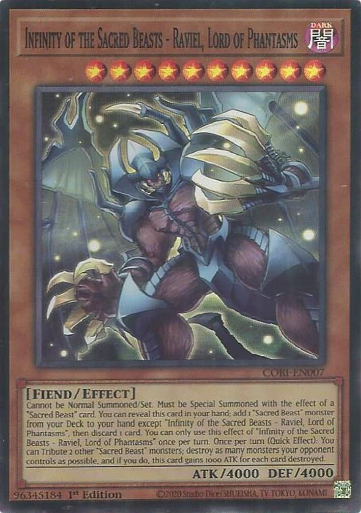 Image for Infinity of the Sacred Beasts - Raviel, Lord of Phantasms (CORI-EN007) (Chaos Origins) (CORI) - YuGiOh