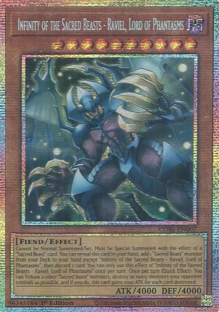 Image for Infinity of the Sacred Beasts - Raviel, Lord of Phantasms (Starlight Rare) (CORI-EN007) (Chaos Origins) (CORI) - YuGiOh