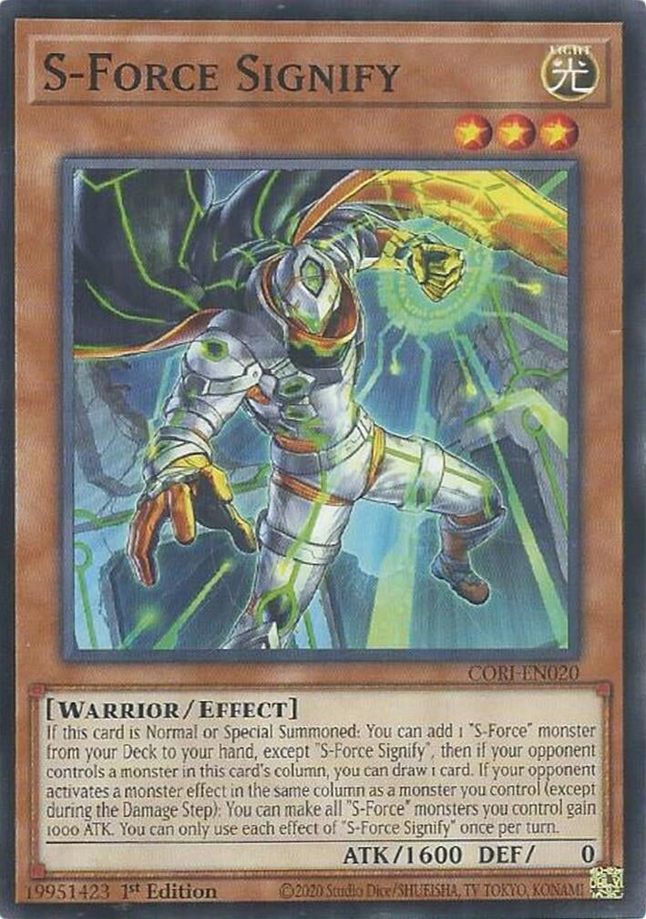 Image for S-Force Signify (CORI-EN020) (Chaos Origins) (CORI) - YuGiOh