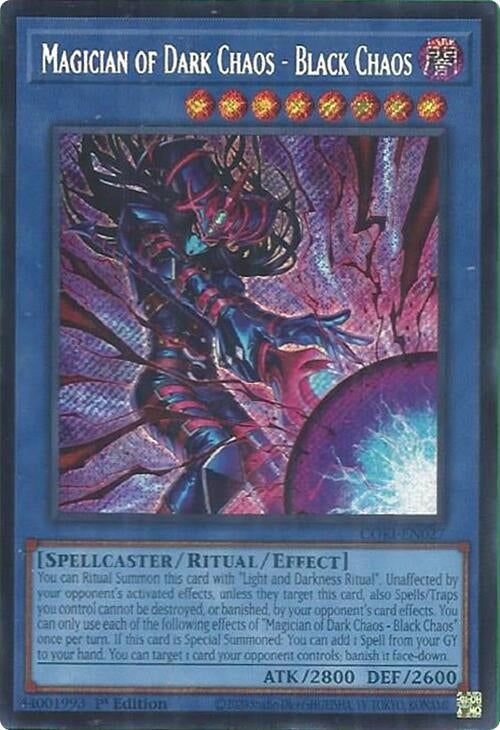 Image for Magician of Dark Chaos - Black Chaos (Secret Rare) (CORI-EN027) (Chaos Origins) (CORI) - YuGiOh