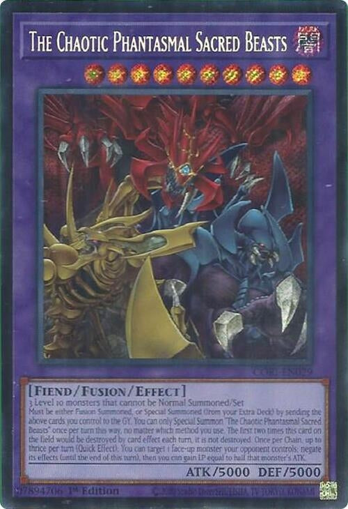 Image for The Chaotic Phantasmal Sacred Beasts (Secret Rare) (CORI-EN029) (Chaos Origins) (CORI) - YuGiOh