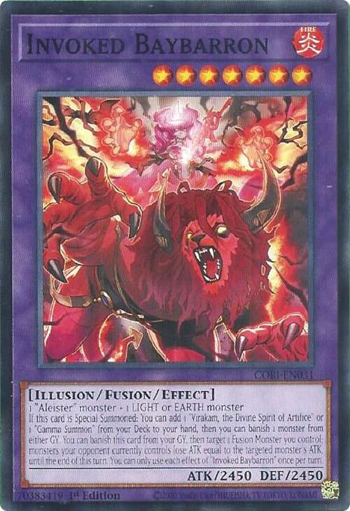 Image for Invoked Baybarron (CORI-EN031) (Chaos Origins) (CORI) - YuGiOh