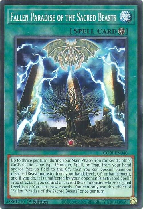 Image for Fallen Paradise of the Sacred Beasts (CORI-EN048) (Chaos Origins) (CORI) - YuGiOh