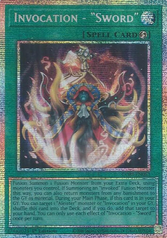 Image for Invocation - "Sword" (Starlight Rare) (CORI-EN053) (Chaos Origins) (CORI) - YuGiOh