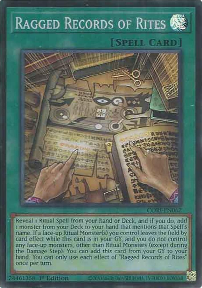 Image for Ragged Records of Rites (CORI-EN062) (Chaos Origins) (CORI) - YuGiOh
