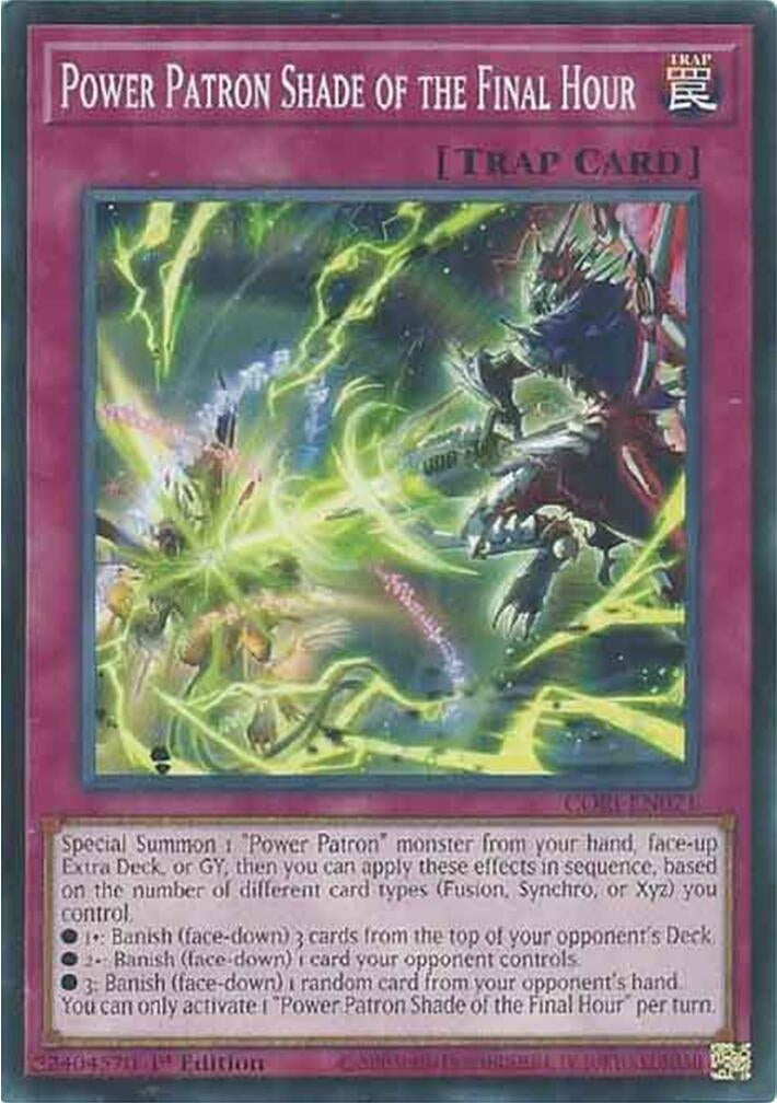 Image for Power Patron Shade of the Final Hour (CORI-EN071) (Chaos Origins) (CORI) - YuGiOh